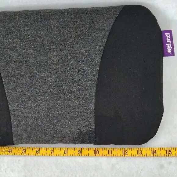 Purple Lumbar Back Cushion Support Pillow Gel Grid Chair Car Seat Comfort Black - Picture 6 of 6